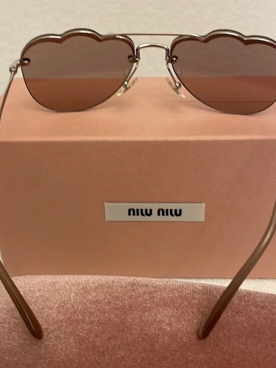 ✨ Miu Miu Heart-Shaped Sunglasses with Brown Lenses main image 5